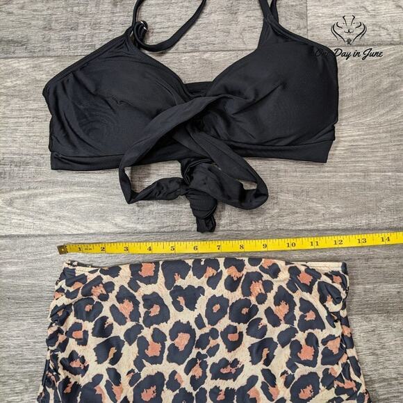 Tempt Me Criss Cross Tie Back Bikini Swimsuit Size S - Picture 2 of 3